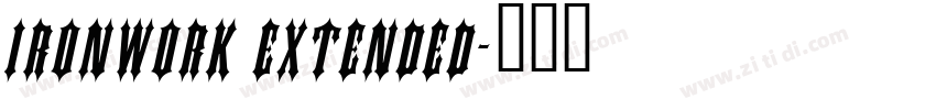 Ironwork Extended字体转换